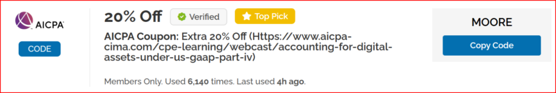 AICPA Ethics(倫理試験)割引クーポンサイト
