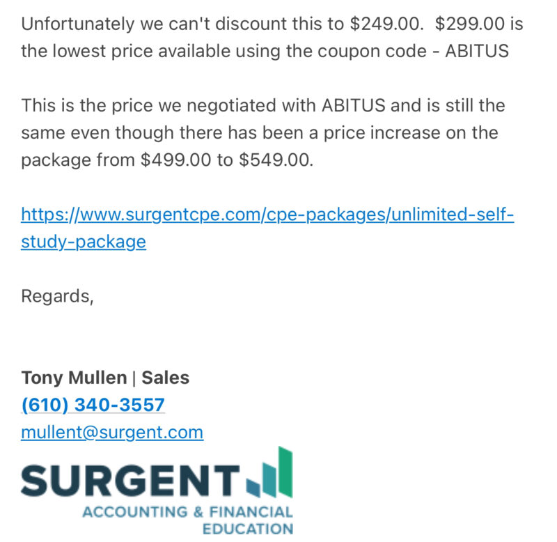 Surgent CPE