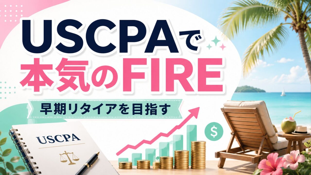 USCPA（米国公認会計士）が本気でFIRE（早期リタイア）をめざす