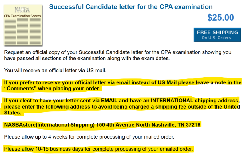 Successful Candidate Letter