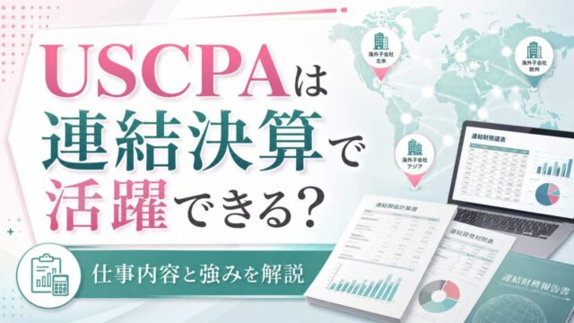 USCPA（米国公認会計士）はグローバル企業の連結決算で活躍できる？仕事内容と強みを解説