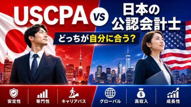 USCPA（米国公認会計士）と日本の公認会計士はどっちがおすすめ？迷ったときの選び方を解説