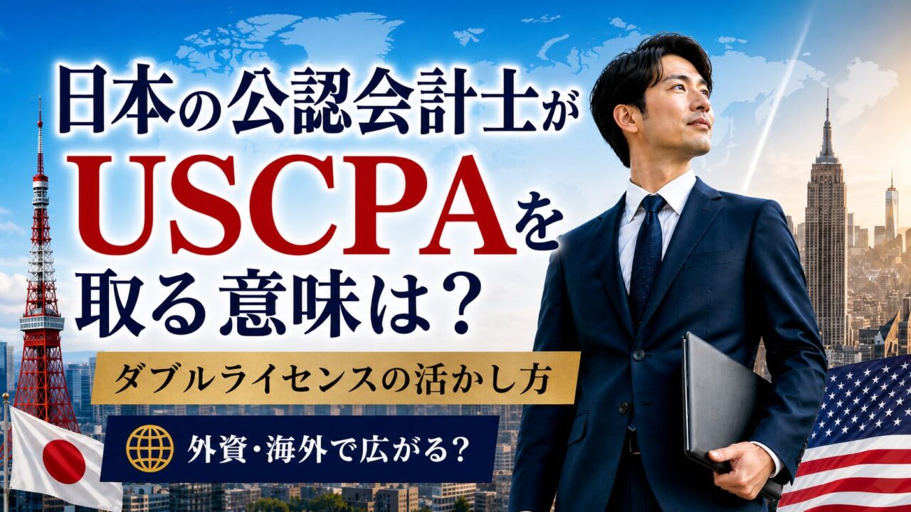 米国公認会計士USCPA合格セット USCPAとは？魅力や取得後のキャリア・難易度・試験内容を詳しく解説