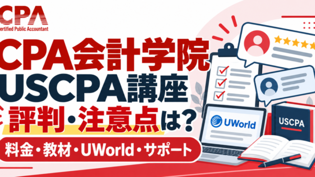CPA会計学院USCPA講座の評判・注意点